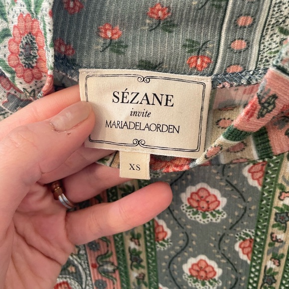 Sezane Felix Jumper in Candeur Print Collaboration with MDLO - Picture 4 of 7